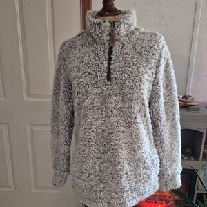 Weatherproof Light Gray Half Zip Pullover